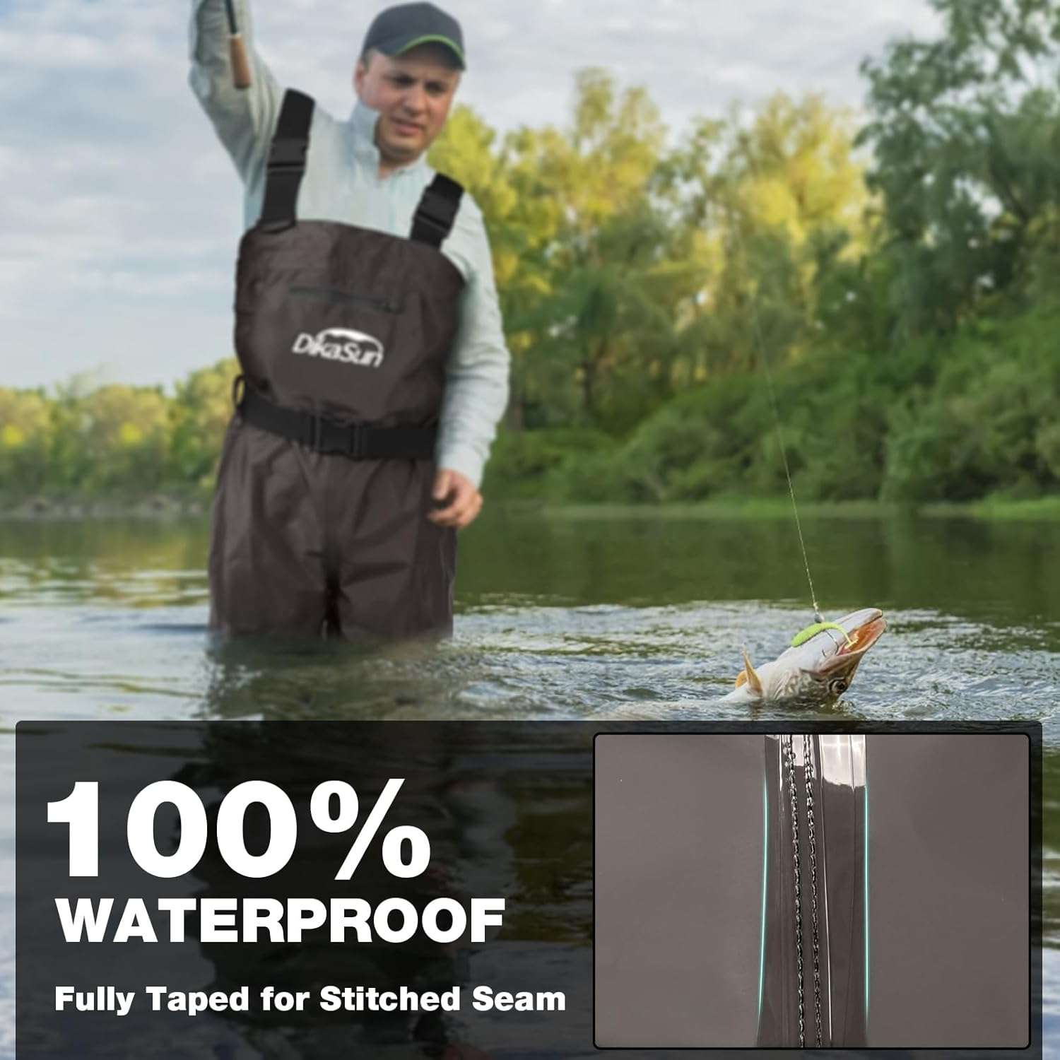 DikaSun Lightweight Bootfoot Chest Waders