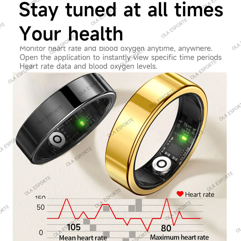 Smart Ring with Heart Rate & Sleep Monitoring