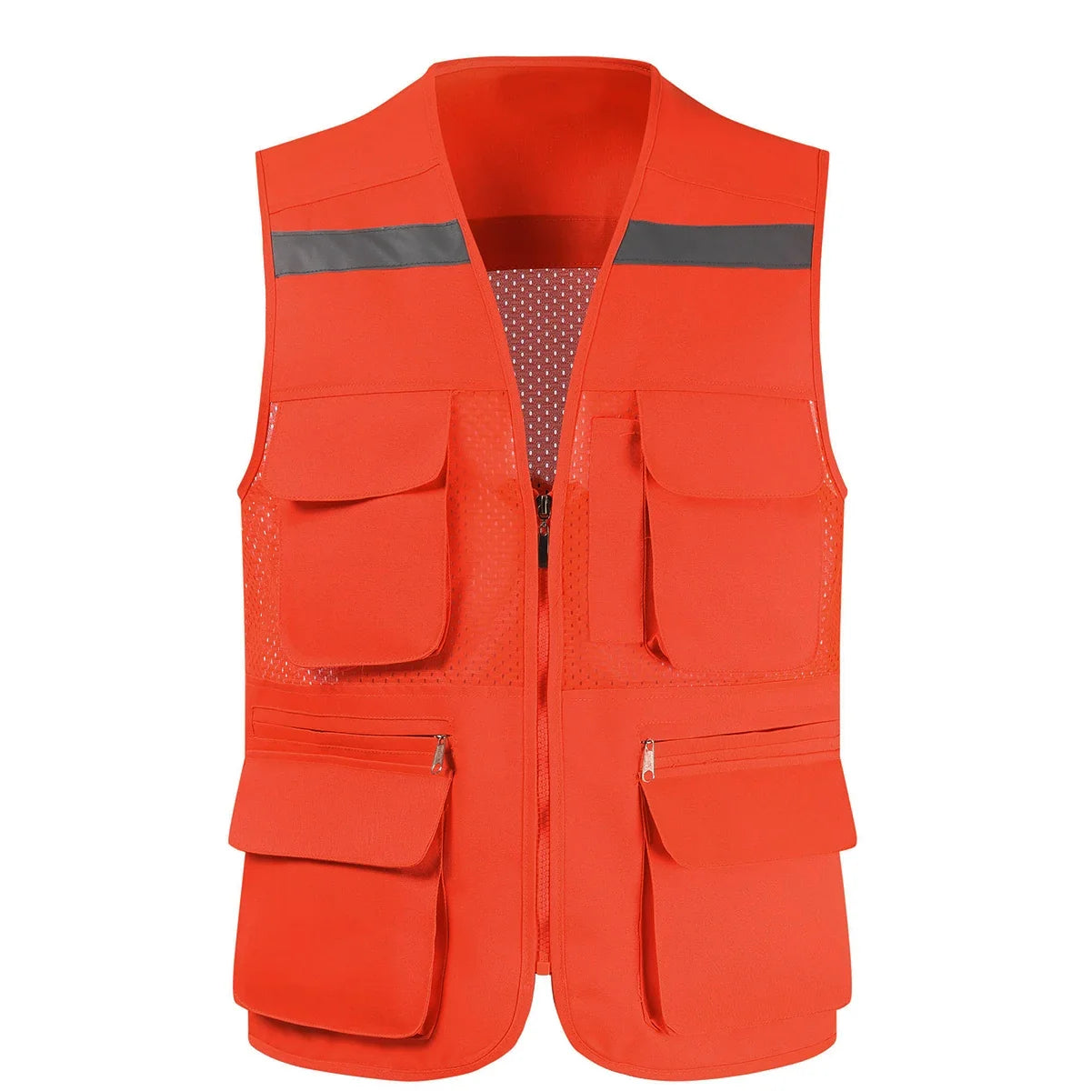 Breathable Mesh Fishing Vest with Multiple Pockets