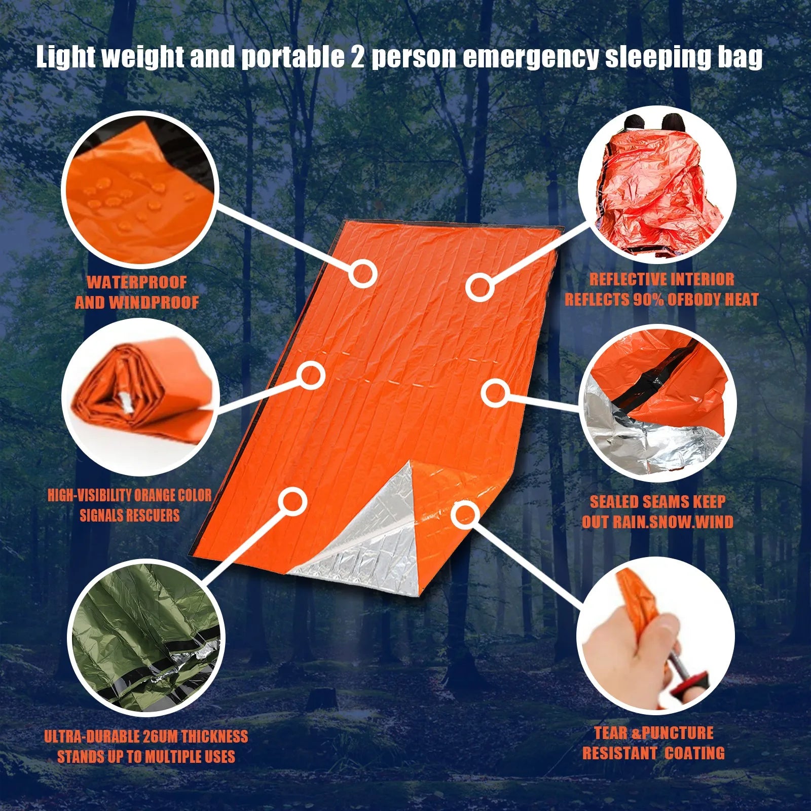 Waterproof Emergency Survival Sleeping Bag