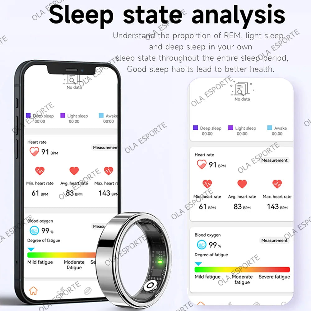 Smart Ring with Heart Rate & Sleep Monitoring