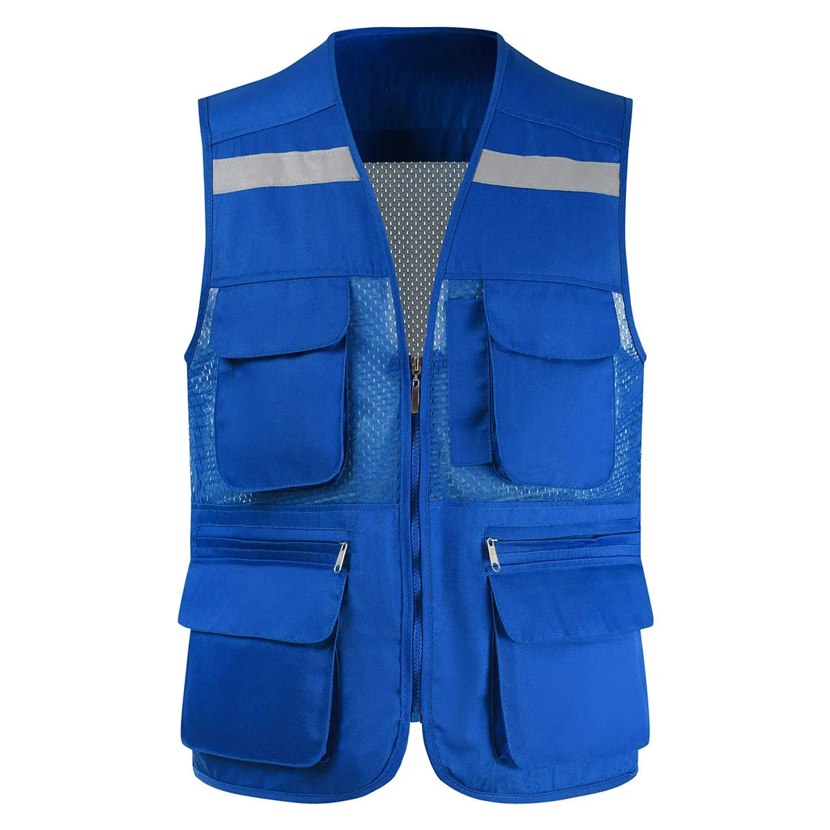 Breathable Mesh Fishing Vest with Multiple Pockets