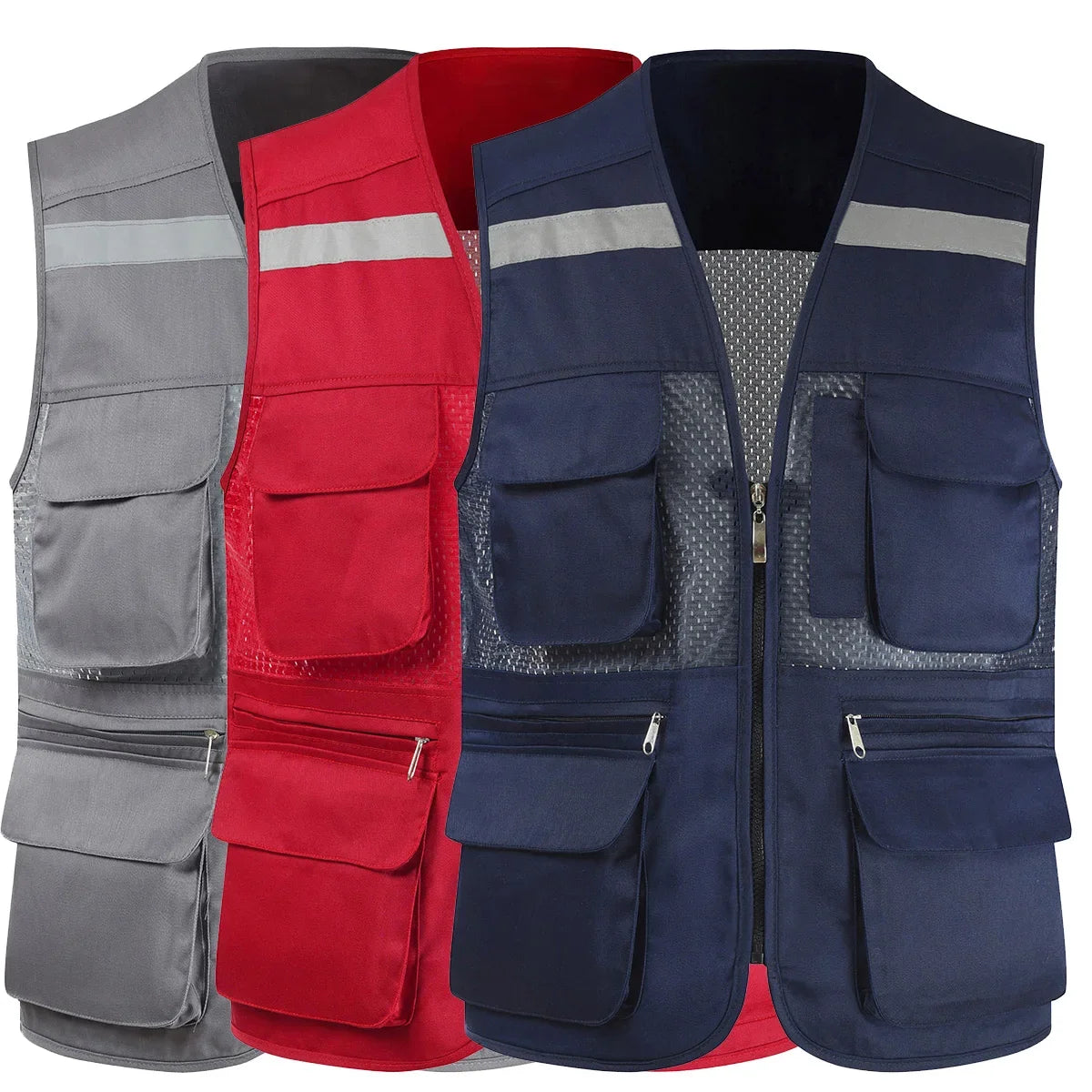 Breathable Mesh Fishing Vest with Multiple Pockets