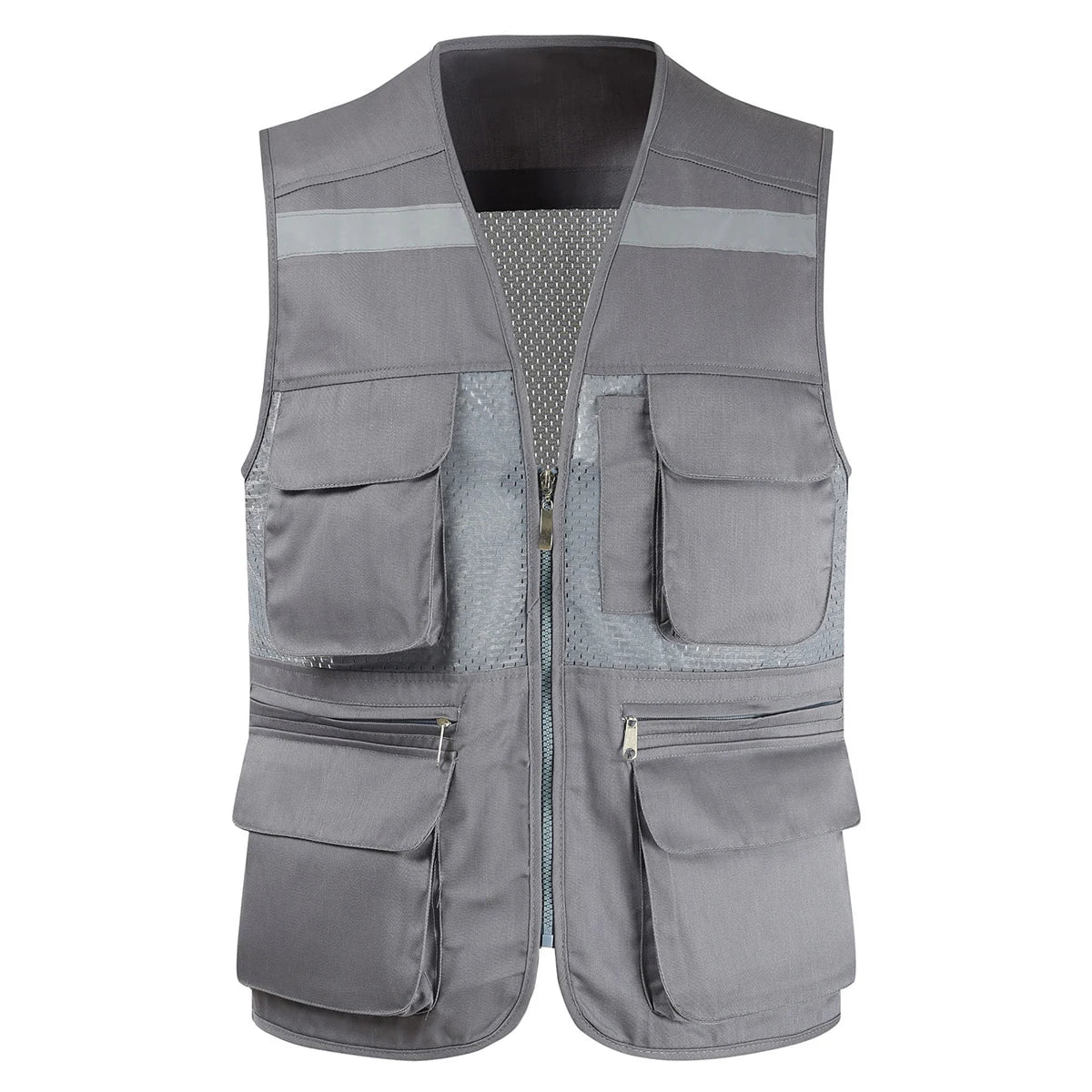 Breathable Mesh Fishing Vest with Multiple Pockets