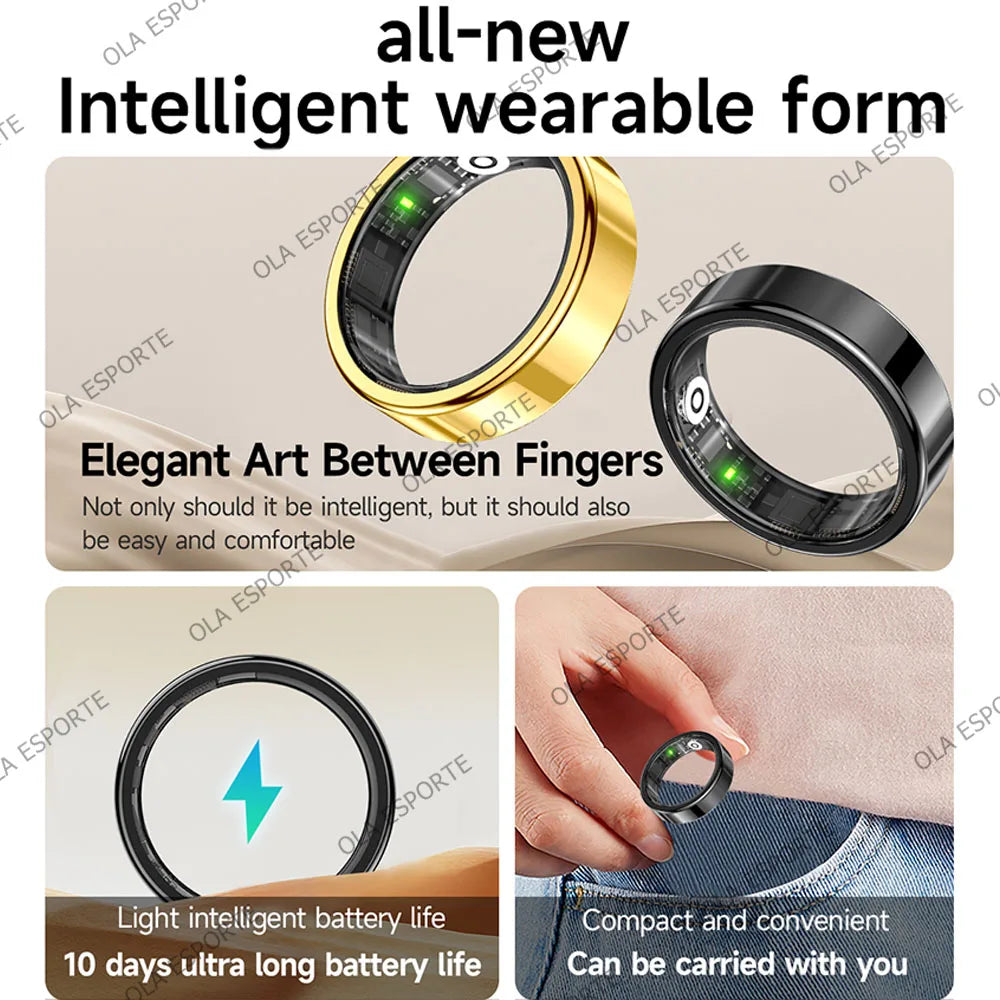 Smart Ring with Heart Rate & Sleep Monitoring