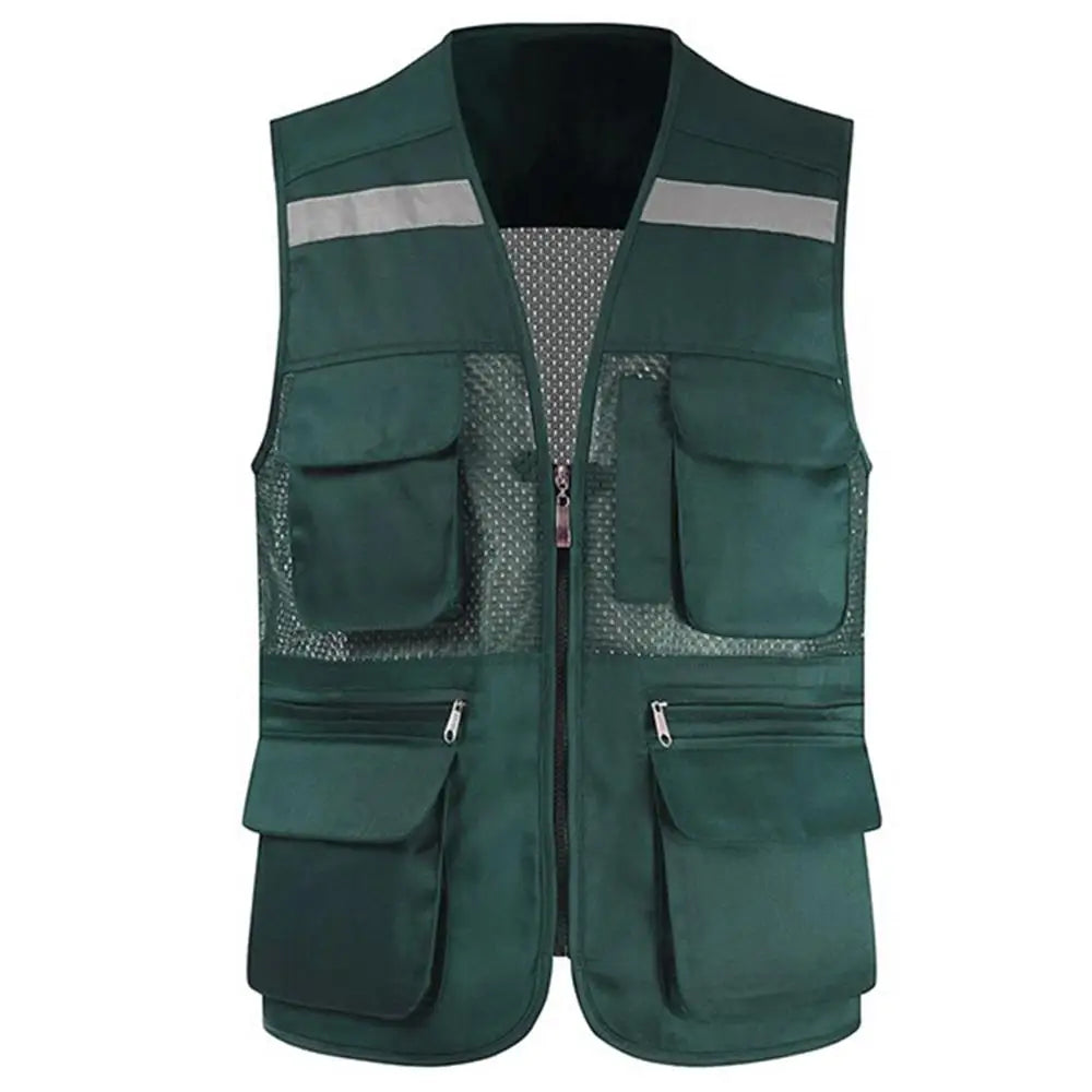 Breathable Mesh Fishing Vest with Multiple Pockets