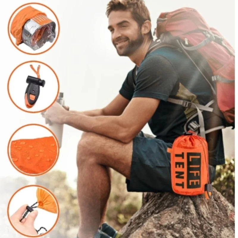 2-Person Waterproof Emergency Camping Tent