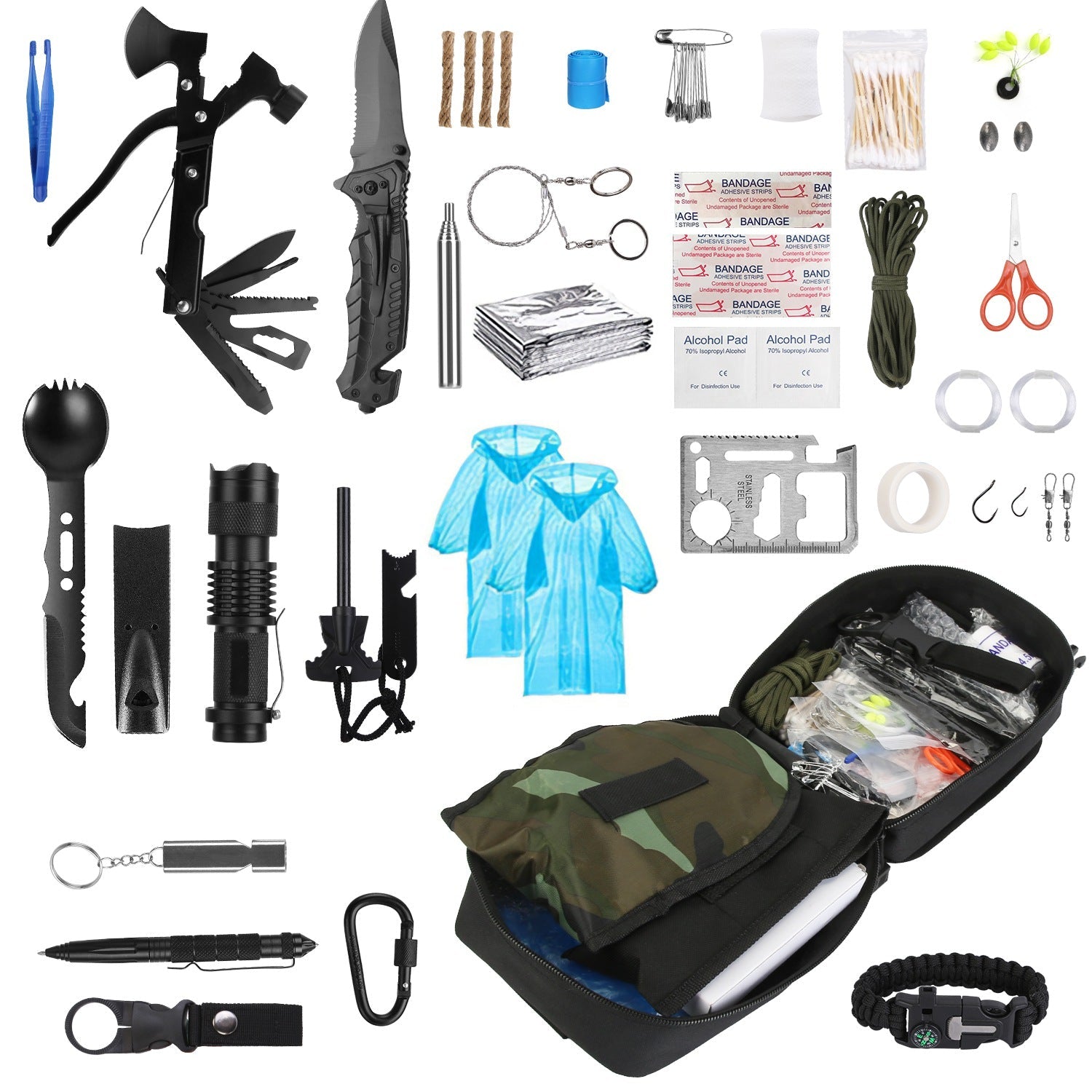 121-Piece Emergency Survival & First Aid Kit