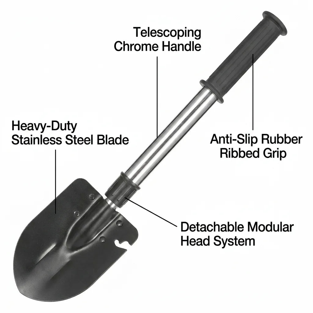 6-in-1 Outdoor Multi-Tool Survival Kit