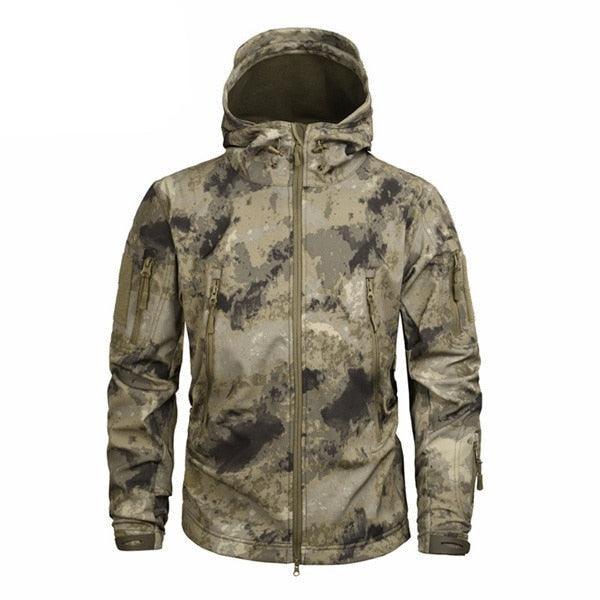 Men's Lightweight Green Camouflage Outdoor Jacket