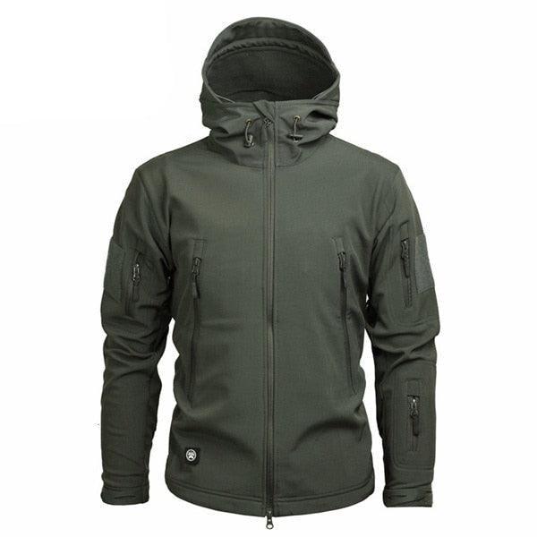 Men's Lightweight Green Camouflage Outdoor Jacket