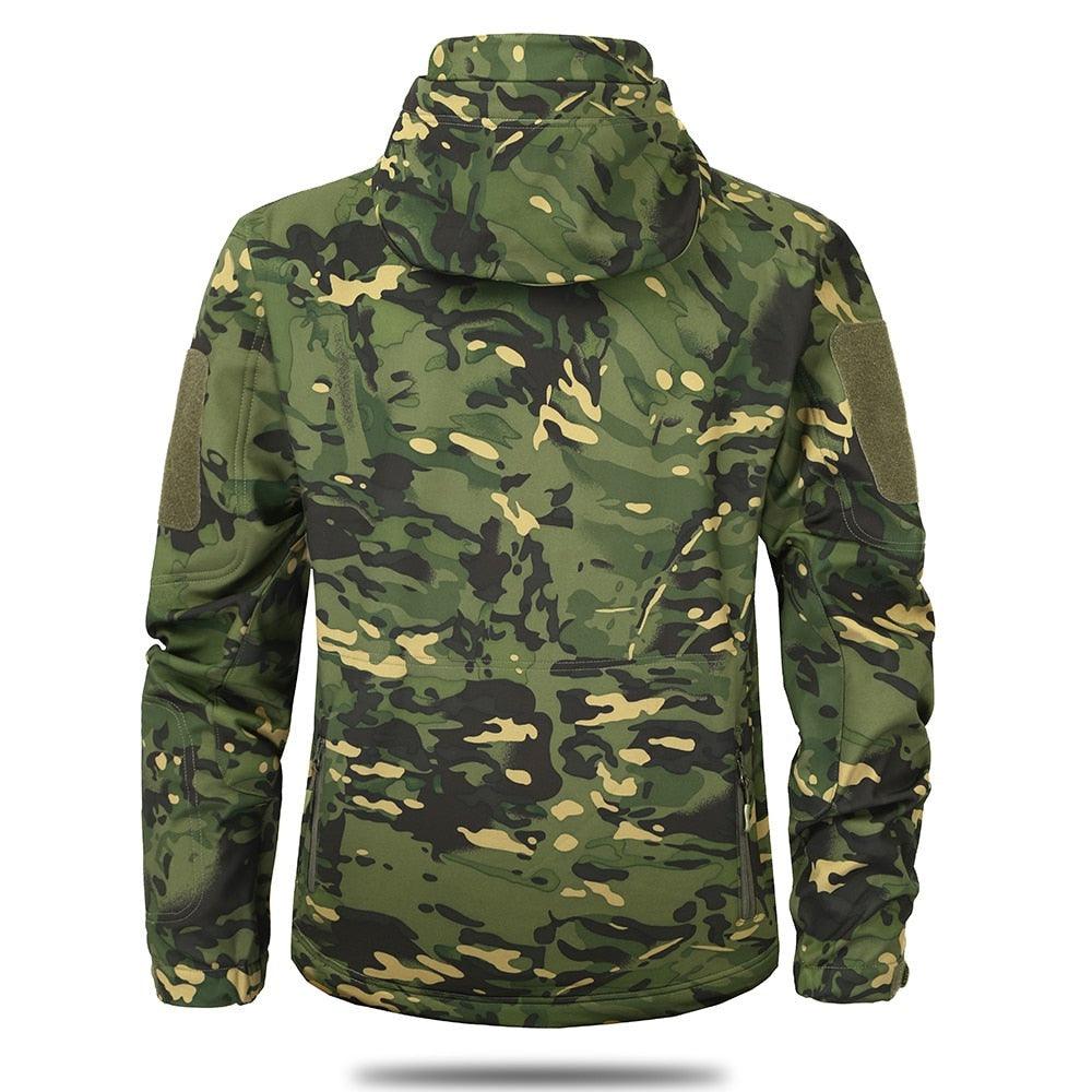 Men's Lightweight Green Camouflage Outdoor Jacket
