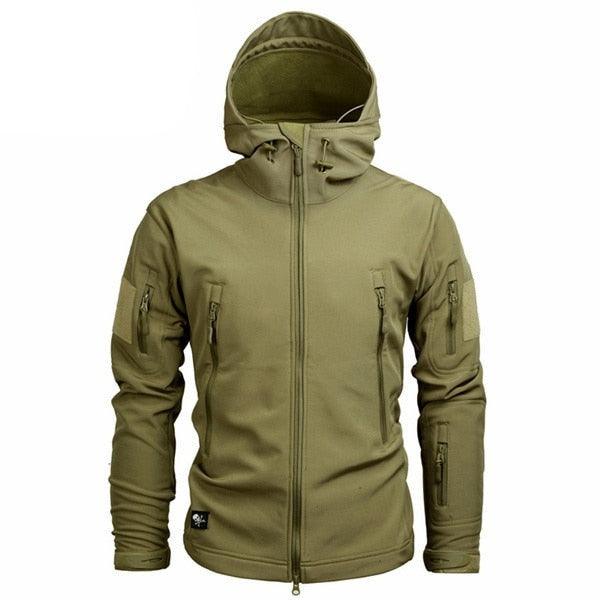 Men's Lightweight Green Camouflage Outdoor Jacket