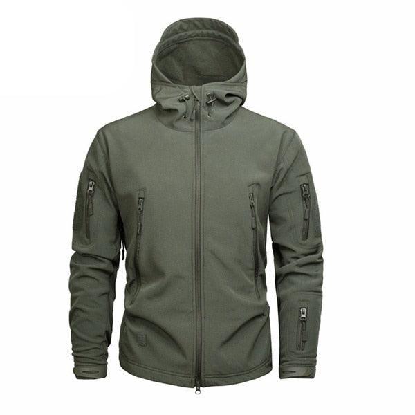 Men's Lightweight Green Camouflage Outdoor Jacket